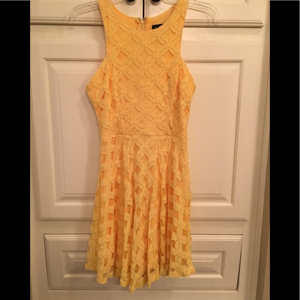 Jodi Kristopher yellow dress size 3